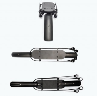 Заднє крило з багажником для велосипеда YunBike C1 Black